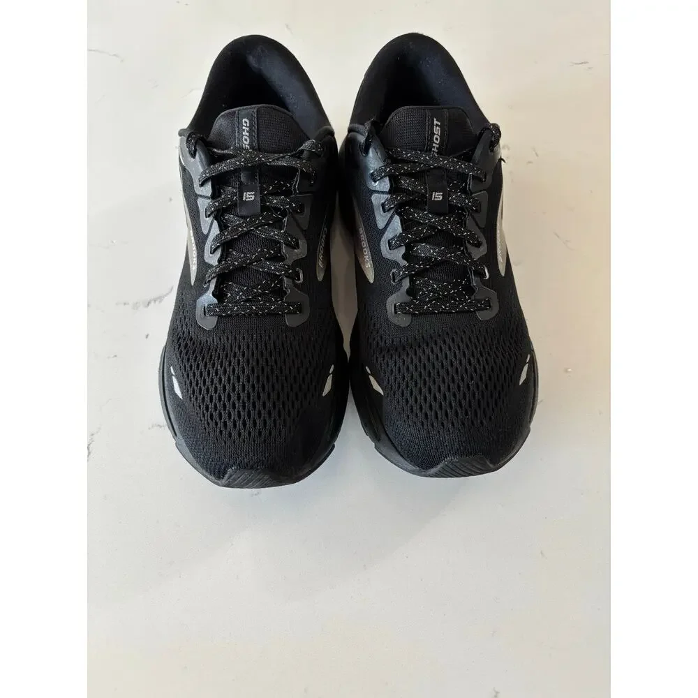 Brooks Ghost 15 running shoes sz 10 W athletic black comfort support excellent - Picture 2 of 11
